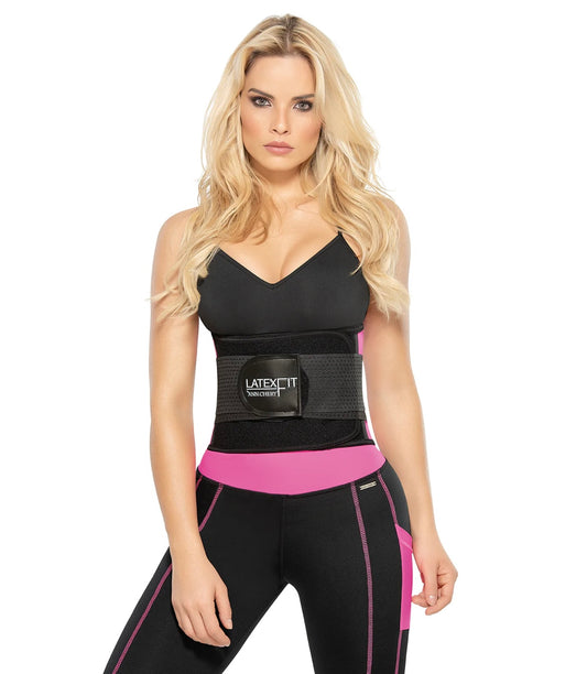 Ann Chery 2051 Latex Fit Pink Waist Trimmer Belt