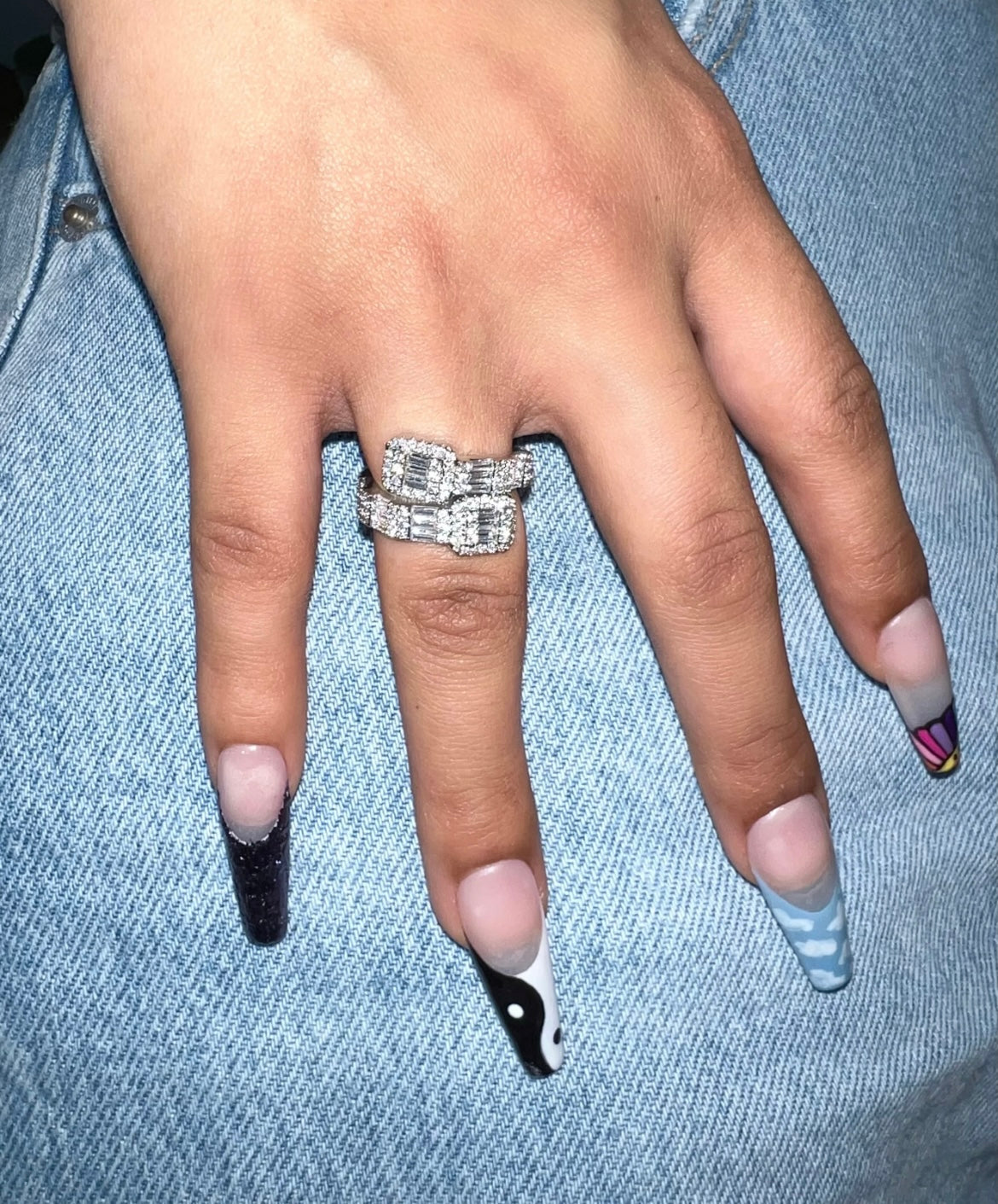 Baguette Wrap Around Ring