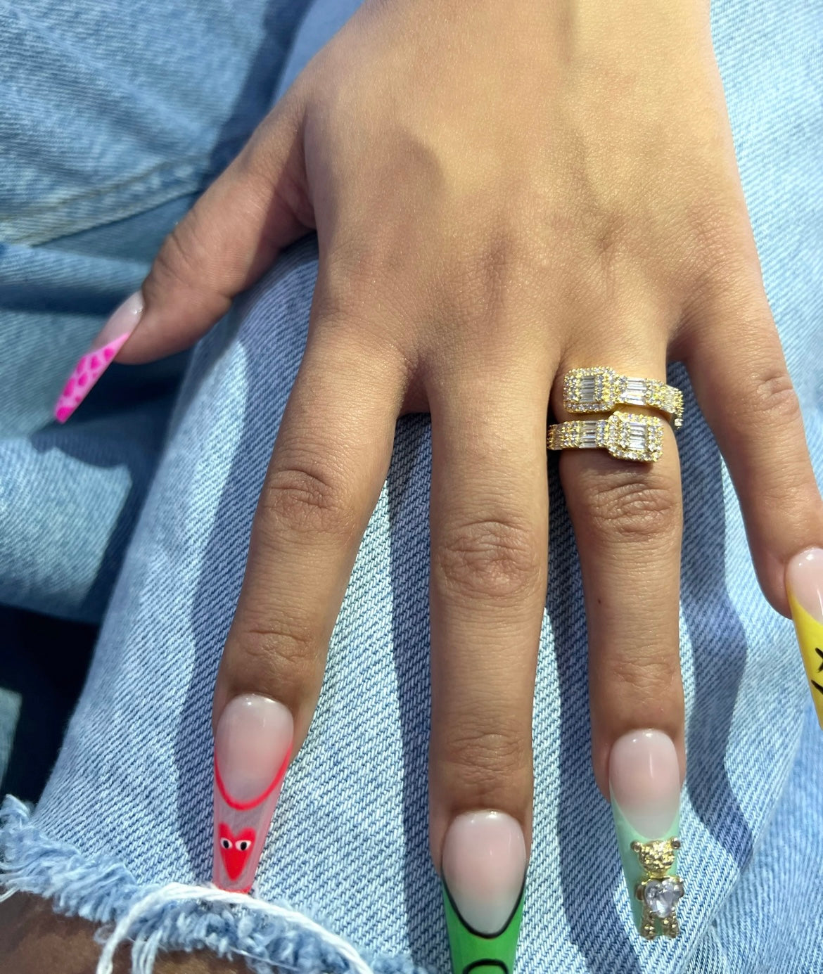 Baguette Wrap Around Ring