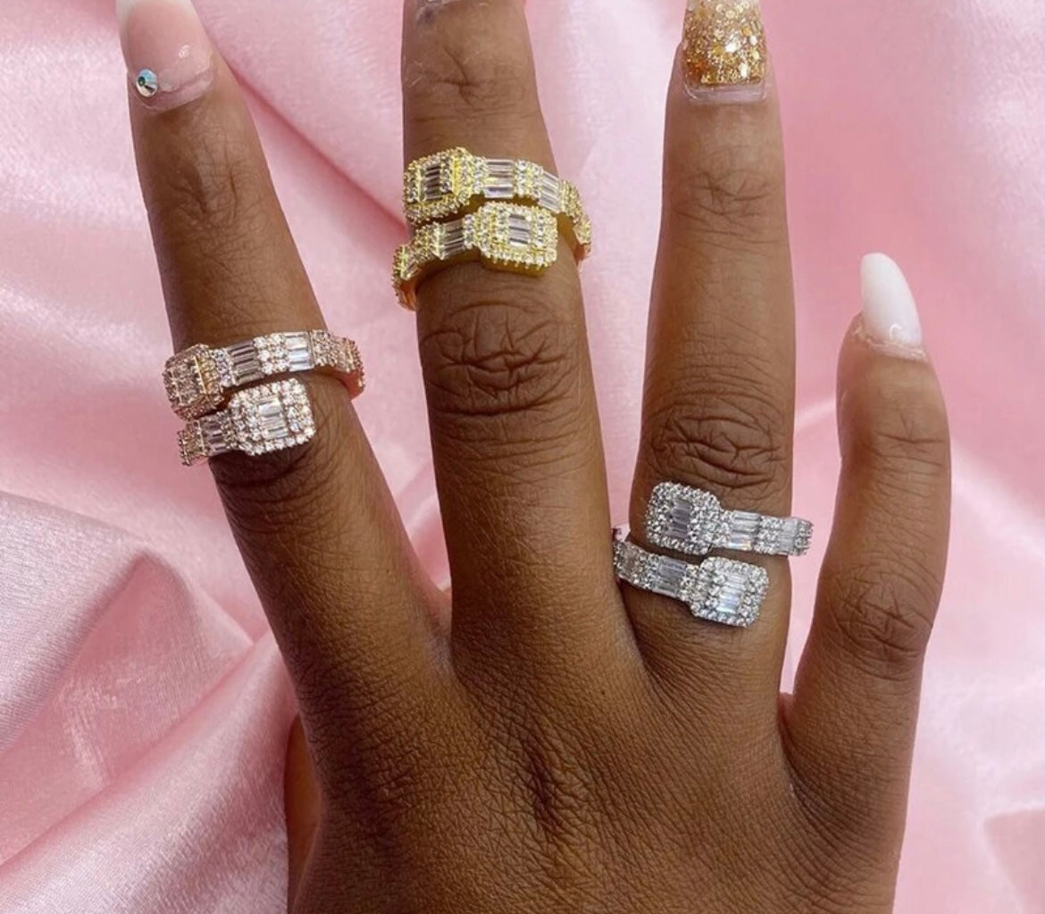 Baguette Wrap Around Ring